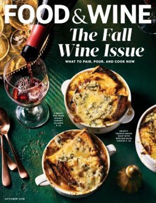 Image result for food and wine magazine october 2018