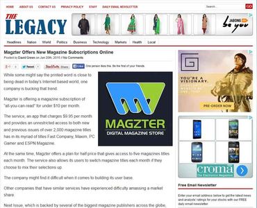 Magzter Offers New Magazine Subscriptions Online