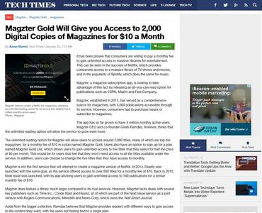 Magzter Gold Will Give you Access to 2,000 Digital Copies of Magazines for $10 a Month