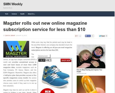 Magzter rolls out new online magazine subscription service for less than $10