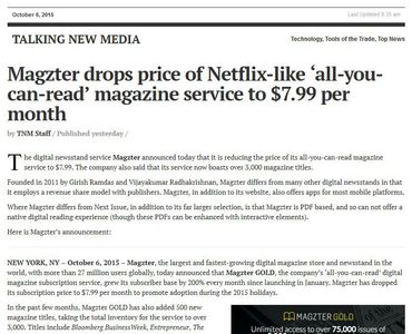 Magzter drops price of Netflix-like ‘all-you-can-read’ magazine service to $7.99 per month