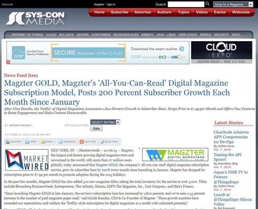 Magzter GOLD, Magzter's 'All-You-Can-Read' Digital Magazine Subscription Model, Posts 200 Percent Subscriber Growth Each Month Since January