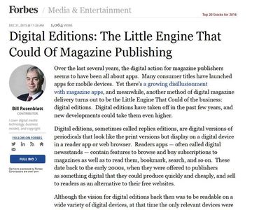 Digital Editions: The Little Engine That Could Of Magazine Publishing