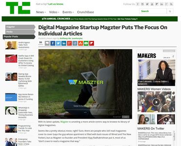 Digital Magazine Startup Magzter Puts The Focus On Individual Articles