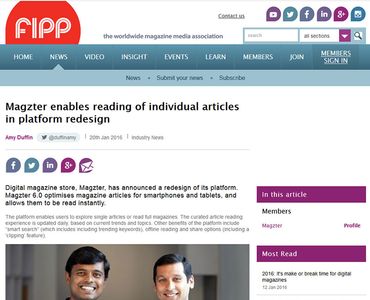 Magzter enables reading of individual articles in platform redesign