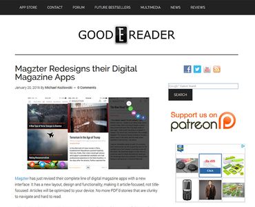 Magzter Redesigns their Digital Magazine Apps