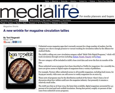 A new wrinkle for magazine circulation tallies