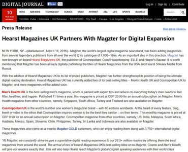 Hearst Magazines UK Partners With Magzter for Digital Expansion