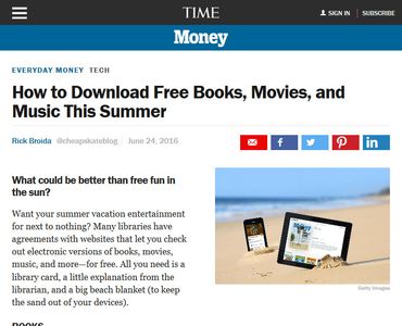 How to Download Free Books, Movies, and Music This Summer