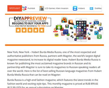 Hubert Burda Media Russia chooses Magzter to widen its global presence