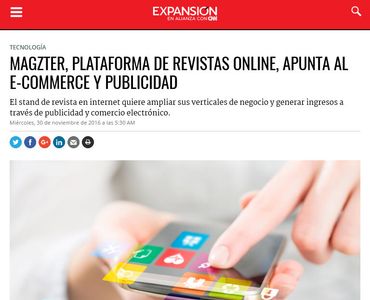 MAGZTER, PLATAFORMA DE REVISTAS ONLINE, APUNTA AL E-COMMERCE Y PUBLICIDAD