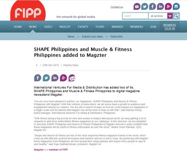 SHAPE Philippines and Muscle & Fitness Philippines added to Magzter