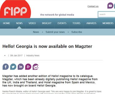 Hello! Georgia is now available on Magzter