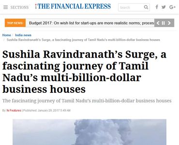 Sushila Ravindranath’s Surge, a fascinating journey of Tamil Nadu’s multi-billion-dollar business houses