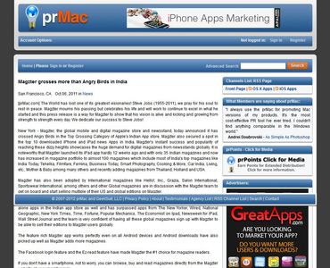 Magzter grosses more than Angry Birds in India