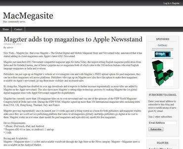 Magzter adds top magazines to Apple Newsstand