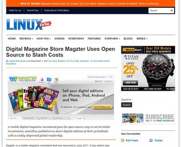 Digital Magazine Store Magzter Uses Open Source to Slash Costs