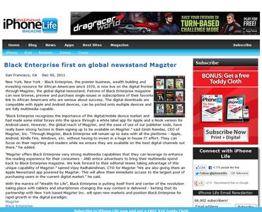 Black Enterprise first on global newsstand Magzter