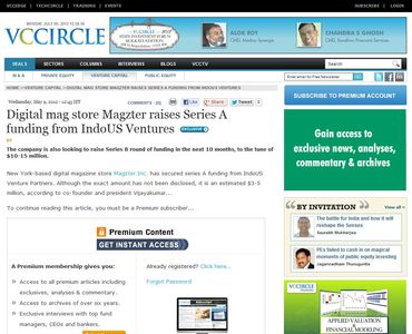 Digital mag store Magzter raises Series A funding from IndoUS Ventures