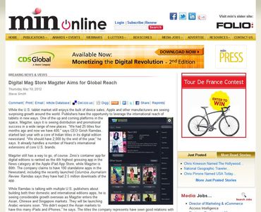 Indo-US Venture Partners invests in digital magazine store Magzter