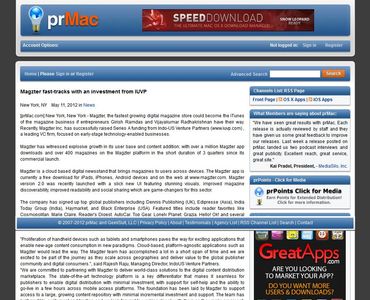 Magzter fast-tracks with an investment from IUVP