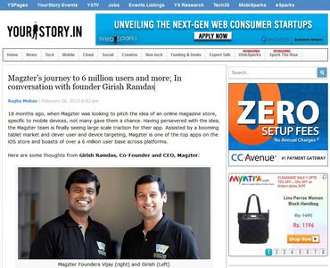 Magzter's journey to 6 million users and more; In conversation with founder Girish Ramdas
