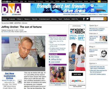 Jeffrey Archer: The son of fortune