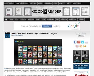 Hearst Inks New Deal with Digital Newsstand Magzter