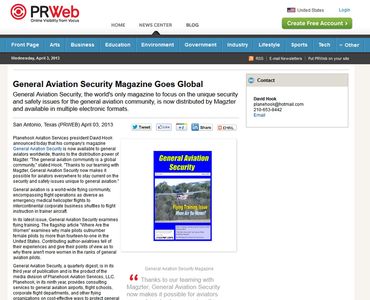 General Aviation Security Magazine Goes Global