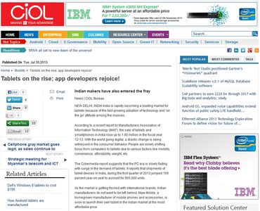 Tablets on the rise; app developers rejoice!