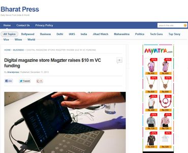 Digital magazine store Magzter raises $10 m VC funding