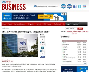 SPH invests in global digital magazine store