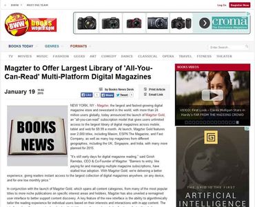 Magzter to Offer Largest Library of 'All-You-Can-Read' Multi-Platform Digital Magazines