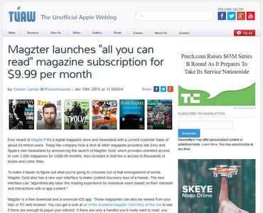 Magzter launches "all you can read" magazine subscription for $9.99 per month